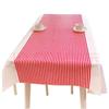 Rood gestreepte wegwerp picknicktafelkleed