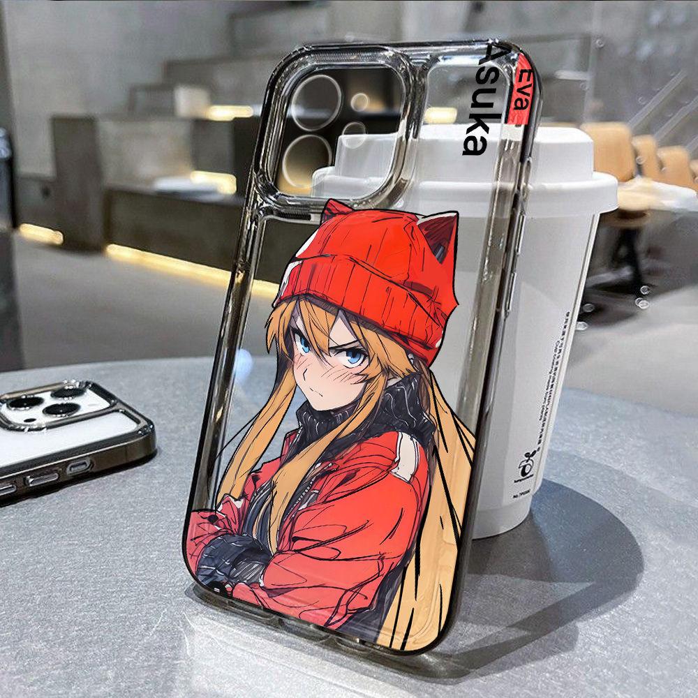 Super cool cat hat Asuka for iPhone17promax Apple 16 mobile phone case 14/13 personality 15 cartoon