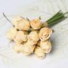 12 Heads Rose Artificial Flower Multicolor DIY Accessories Lifelike Flower Bouquet Silk Petals Photo Props