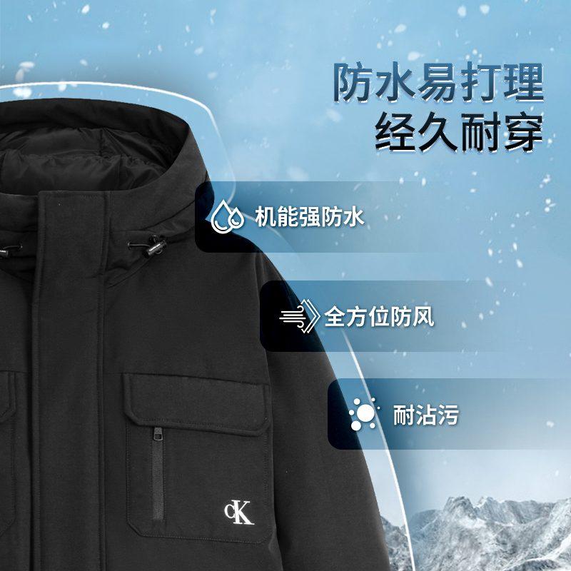 Calvin Klein Down Jackets Men's Hooded Moderate Parka Down Jacket J325485