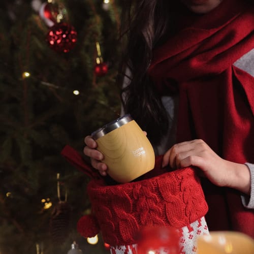 250ml Stainless Steel Tumbler with Lid, Vacuum Insulated, Straw, Insulated, Suitable for Men and Women, Coffee, Wine, Beer, Office, Home, Wood Grain