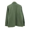 US ARMY 70s DSA Cotton Sateen Long Sleeve Military Shirt 14 1/2 Khaki Men's Used