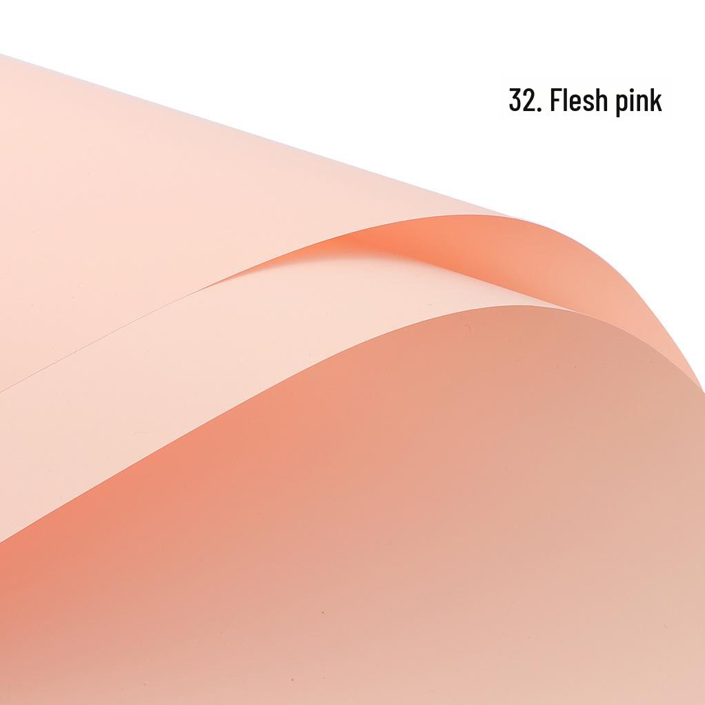 Korean Style Waterproof Flower Wrapping Paper - Pure Color Bouquet Packaging Material