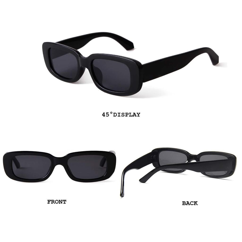 Trendy Square Punk Sunglasses: Street Style UV Protection