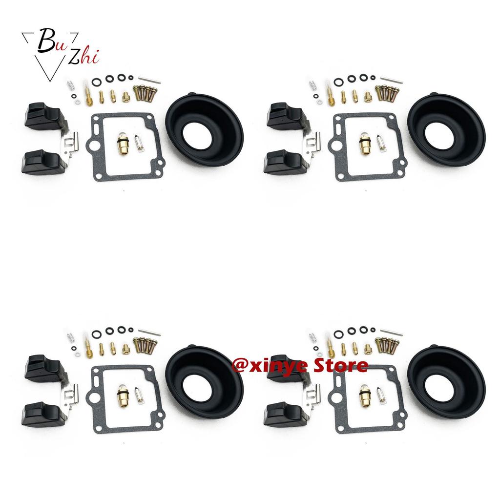 4sets Motorcycle engine Carburetor repair kit Configure vacuum diaphragm and float for Yamaha FJ1100 FJ1200 FJ1200A ABS
