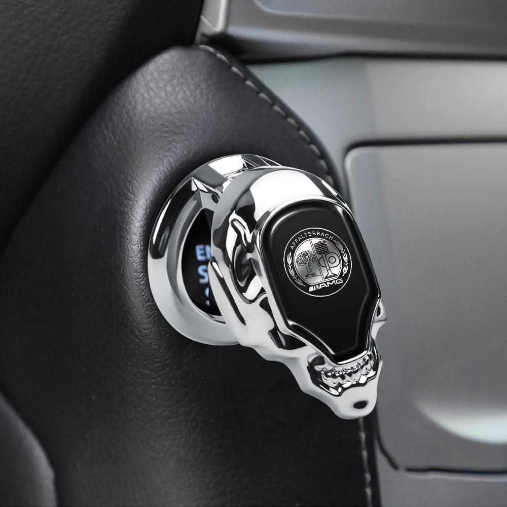 For Benz W126 Car Engine Start Stop Button Cover Decoration Badge Sticker For Mercedes Benz AMG A B C E G Class W212 W176 W204 W108 W205 W222