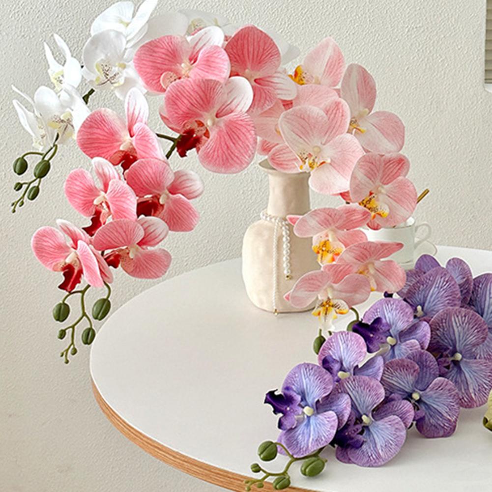 Customizable Floral Decor Fake Flower Decoration Phalaenopsis Artificial Flower