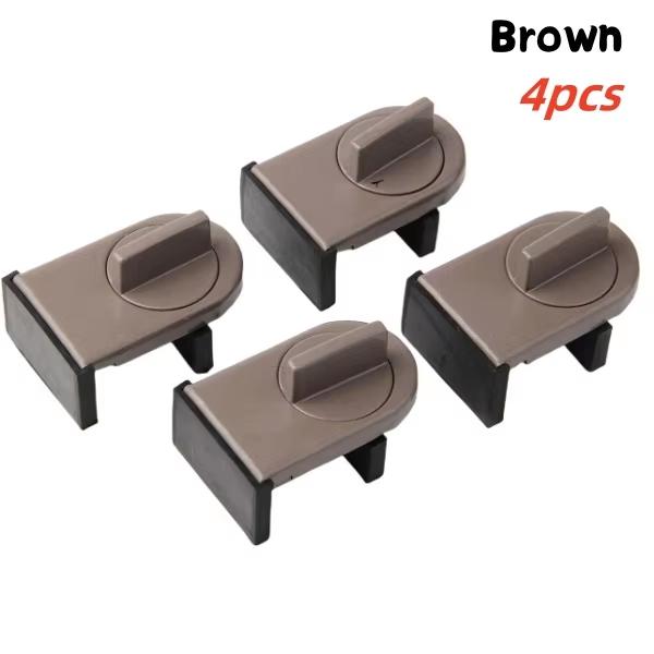 Aluminum Alloy Sliding Window Safety Lock Adjustable Anti-Theft Lock Door Stopper Child Security Lock for Home and Office