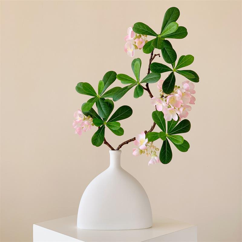 Lifelike Artificial Flower Arrangement with Greenery Potted for Indoor Décor