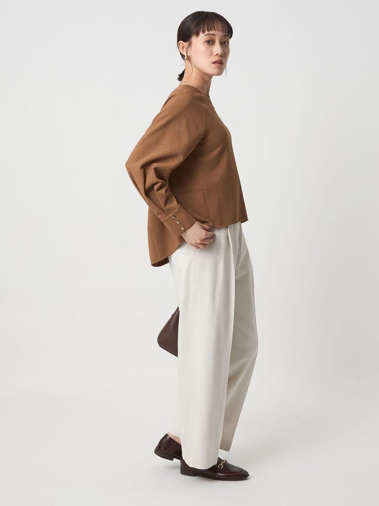 [United Arrows Green Label Relaxing] Soft Georgette Pullover - Machine Washable, Stretch - 35111000001 0300 OFF WHITE(03) FREE