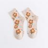 Women's Mid-Calf Socks - Summer Bestseller: Breathable, Sweet, Trendy Japanese Style with Small Flower Design.