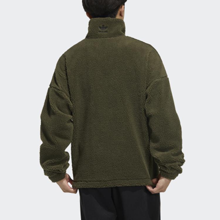 adidas Originals Sherpa Jas Heren Donker Olijfgroen HC0326