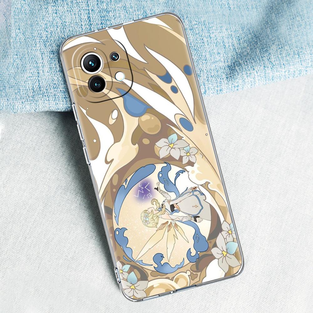 Genshin Impact Cartoon Logo For Poco X5 X3 NFC F5 F4 F3 M3 Phone Case For Xiaomi 12T 12 13 Lite 11 Ultra Mi 10T 5G 11X Pro Cover