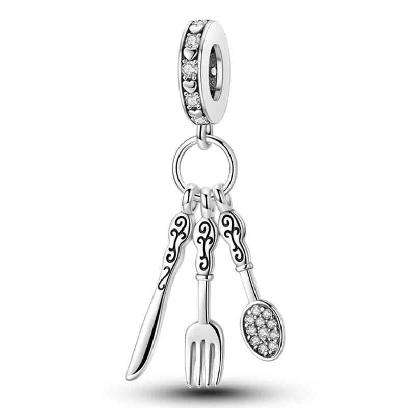 100% Copper Princess Dress Castle Witch Prince Dream Series Charms Beads Fit 3Mm Original Bracelets Diy Fine Jewelry Making