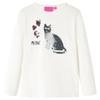 Children's Long-Sleeved T-Shirt, Ecru, 104