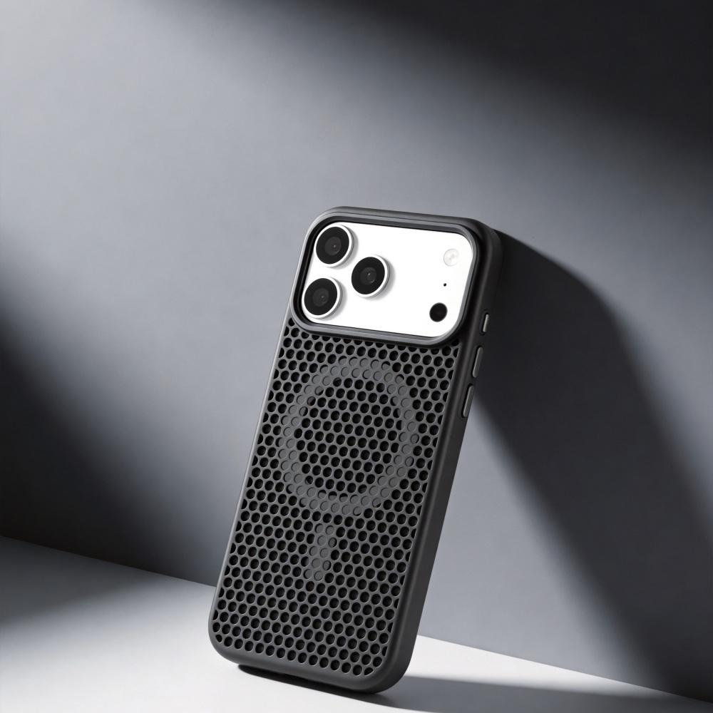 For Magsafe Original Heat Dissipation Mate Phone Case For iPhone 17 Air 16 15 14 13 12 Pro Max Magnetic Metal Frame Bumper Cover