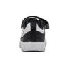 Li Ning Kids Round Toe Velcro Durable Shock Absorption Low Top Skate Shoes Kids Skate Shoes Black White YKNU022-1