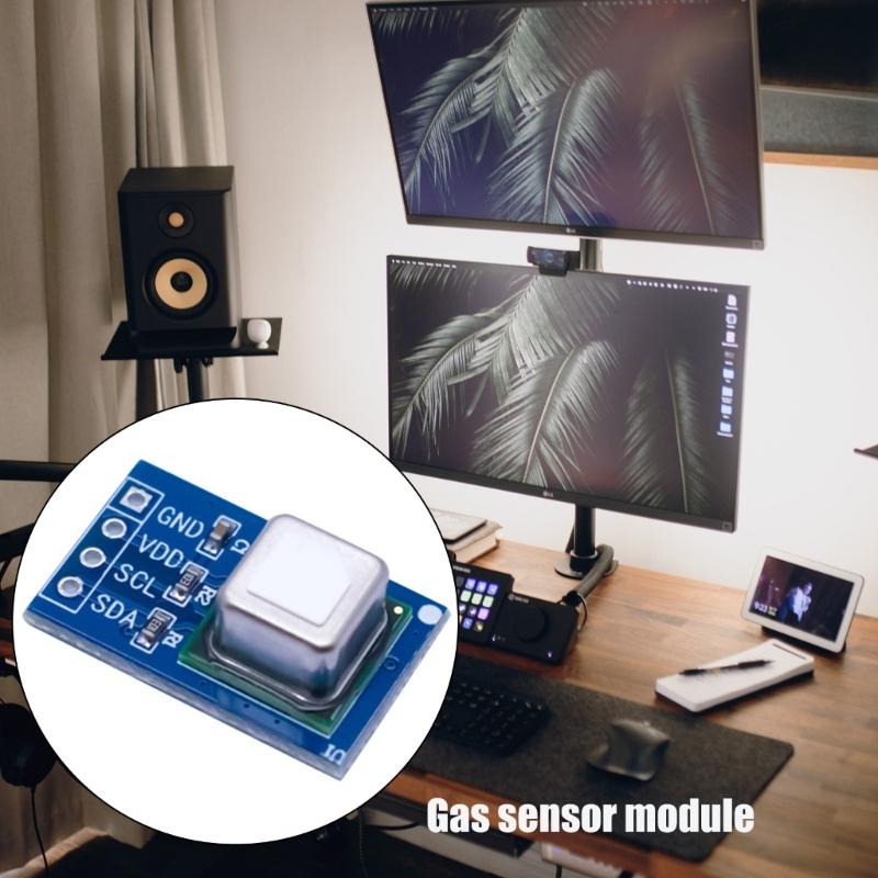 Kleines SCD41 Gassensor-Modul zur CO2-Erkennung Integriert Temperatur- und Feuchtigkeitssensorik Luftqualitätsüberwachung