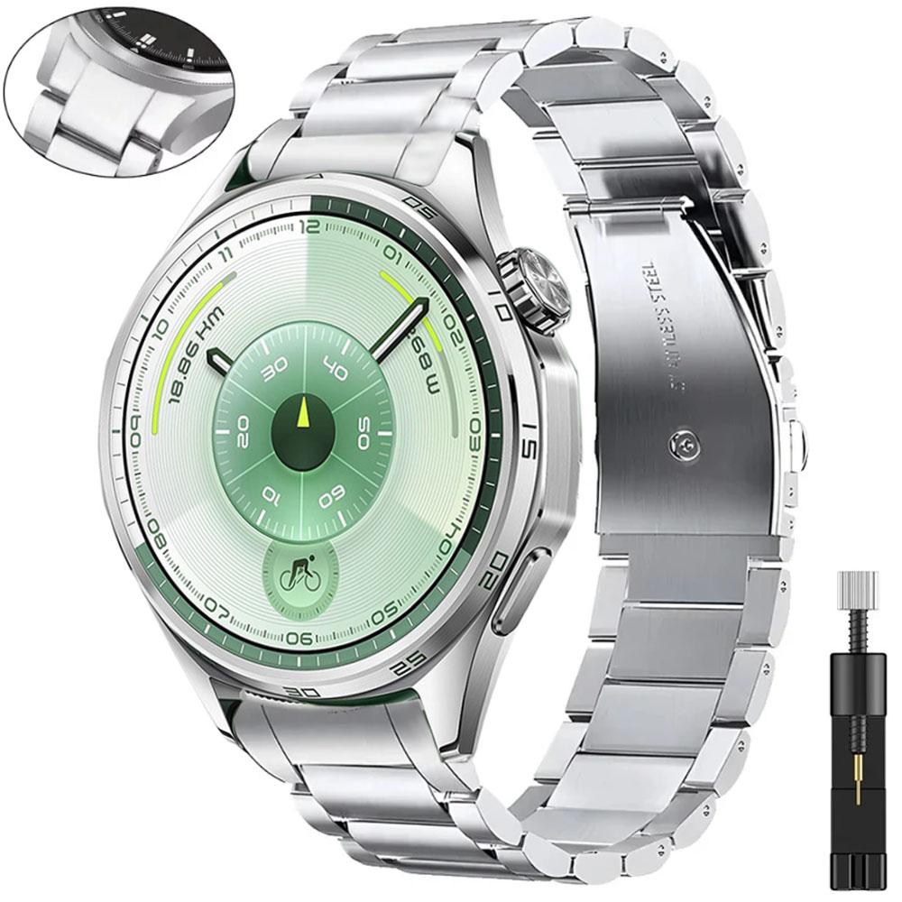 Lückenloser Offizieller Schnittstellen-Armband für Huawei Watch GT6 GT5 GT4 46mm Metall Edelstahl-Armband für Huawei Watch GT6 46mm Gürtel