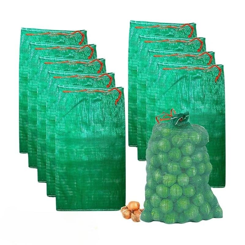 Reusable Mesh Storage Bag Extra Large Durable with Handles for Onions Potatoes Vegetables Home KitchenFarmers Market Agriculture