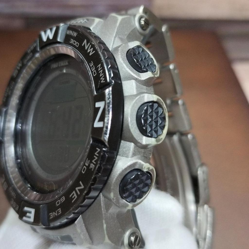 Used CASIO PRO TREK PRW-3500T-7JF Solar Radio