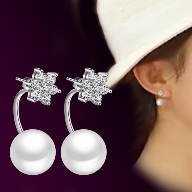 

Zhao Liying Guochao Silver Plated Snowflake Earrings - Two Styles in One