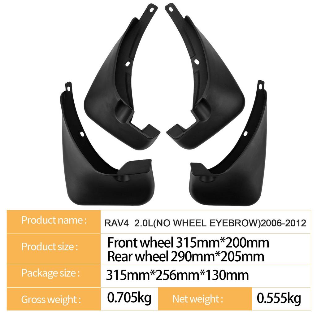 Kompatibler Kotflügel für Toyota RAV4 2.0L (2006-2012) Ohne Radlaufverbreiterungen