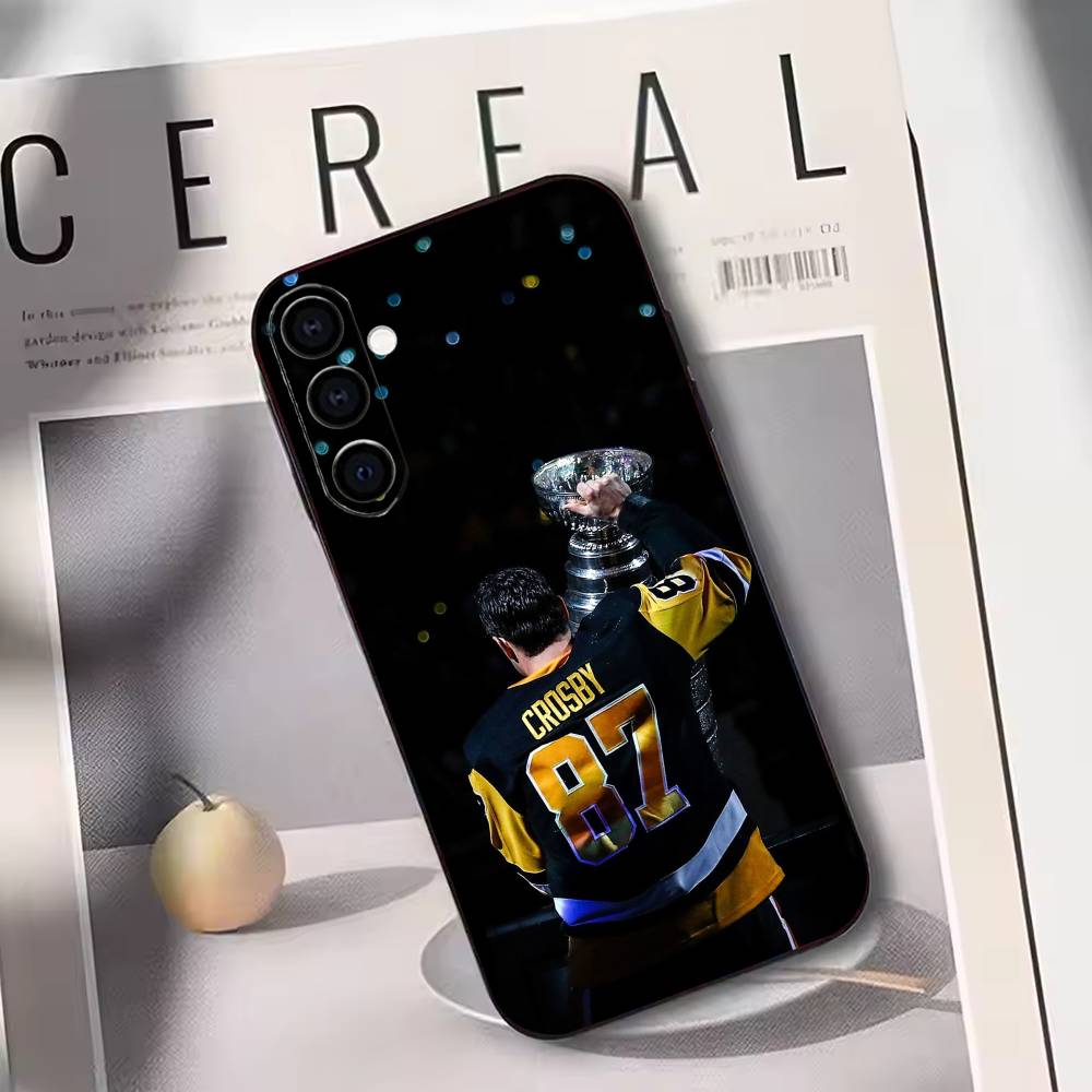 Hockey Player S-Sidney Crosby  Phone Case For Samsung Galaxy A73,A72,A71,A70,A53,A52,A51,Others Soft Black Cover