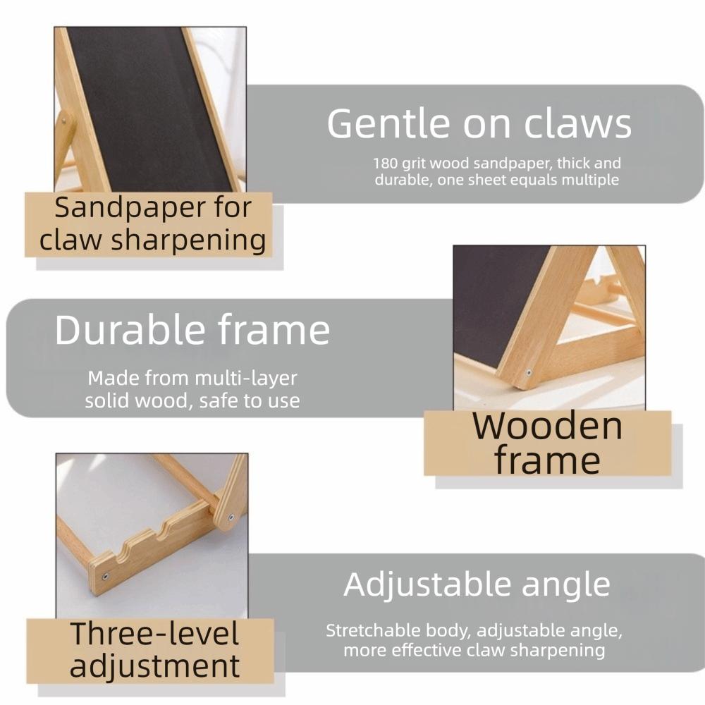 Nastavitelná výška leštička na drápky pro domácí mazlíčky Skládací deska na broušení drápků Škrabací deska pro psy Péče o domácí mazlíčky