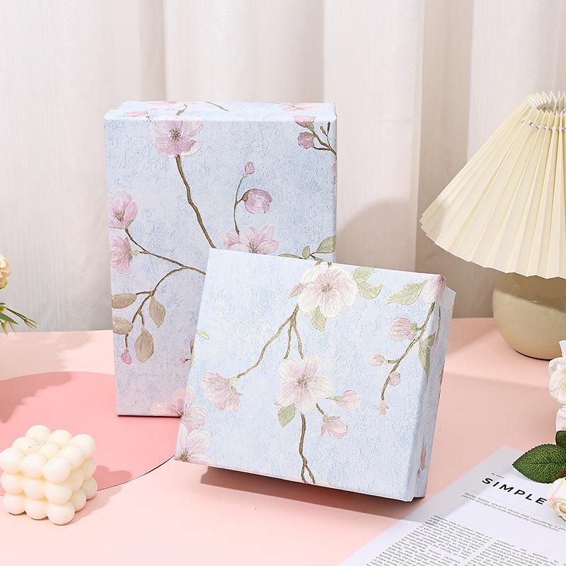 Qixi Festival Zijden Sjaal Cadeaubox – Elegante Verpakking voor Souvenir en Cadeau