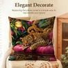 Regal Jungle Leopards Cushion Cover Natural Linen Organic Fabric DoubleSided Printing Sofa Home Decor Gift Pillow Cover
