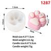 3D Roundness Embossed Love Cat Silicone Soap Mold DIY Cat Paw Candle Soap Mould Chocolate Cake Baking Tools Home Decor Gift