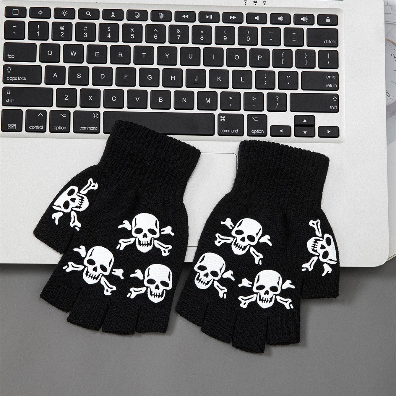 

Велоперчатки без пальцев Skull Ghost Claw Size A