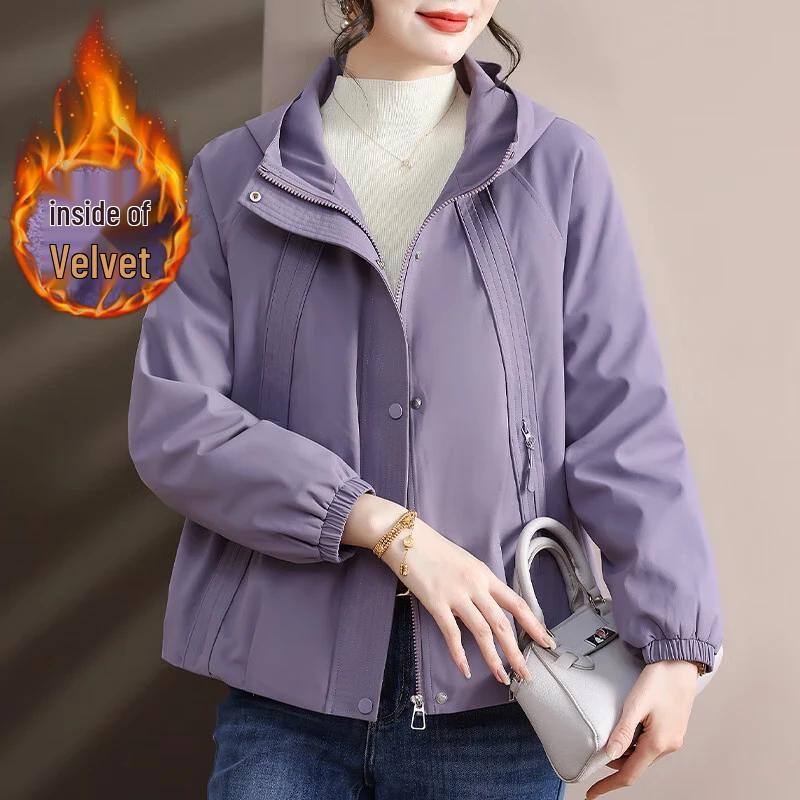 XUEXI Women's 2025 Loose Fit Age-Reducing Casual Trench Coat