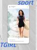 Women's Short Sleeve One-Piece Swimsuit - Sexy Tummy Control, Slimming, Plus Size, Sport Swimwear, New Style Hot Spring Design