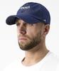 Akau Oversized Denim Herringbone 5-Panel Ball Cap (Blue)