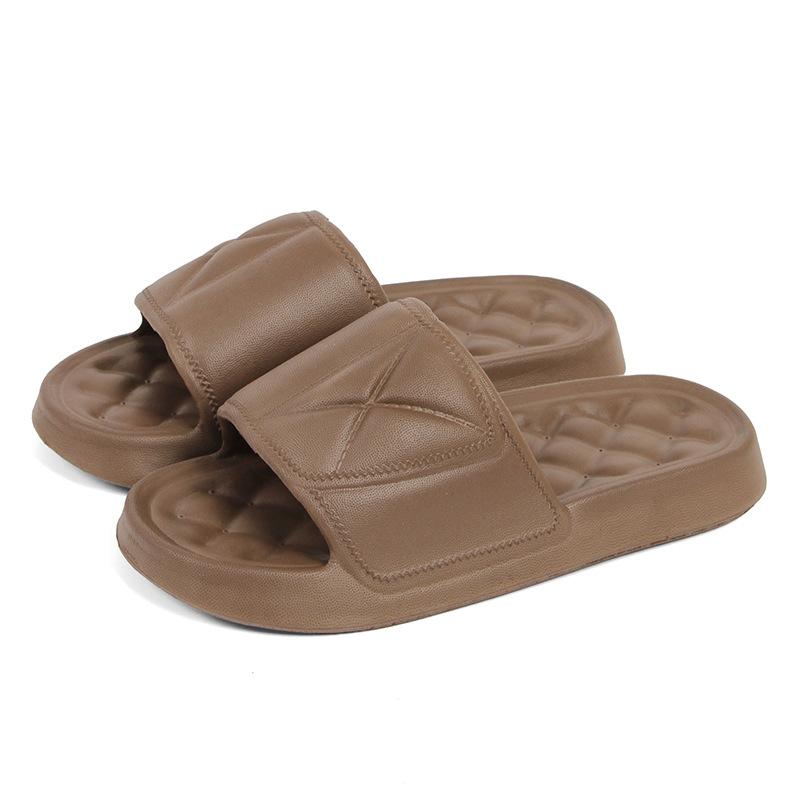 Slippers women wear outside summer home thick-soled hotel indoor bathroom non-slip bath sandals men