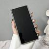 Carbon Fiber Texture Magnetic Phone Case For Samsung S25 Ultra S24 FE S23 Plus Wireless Charge Shockproof Hard PC Bumper Cover