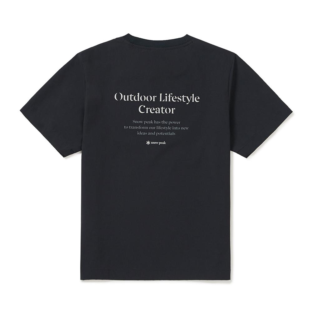 [Snowpeak] Syntech Women's Basic Short-Sleeve T-shirt Dark Navy (S25MWSTS33)