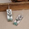 The New Tree of Life Turquoise Earrings Are Vintage Lovely WOMEN'S Party Or Souvenir Gift
