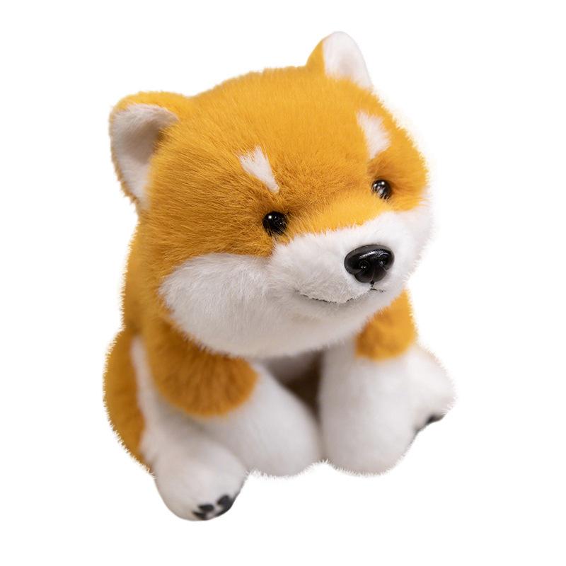 Cute simulation Shiba Inu doll plush toy cute puppy dog doll children accompany soothing pillow rag doll