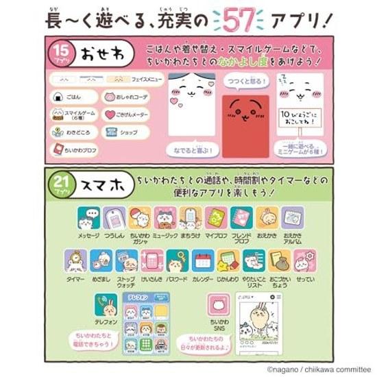 BANDAI Chikawa Phone Japan Toy Awards 2024 Digital Category Grand Prize Suitable Ages 6 Up.