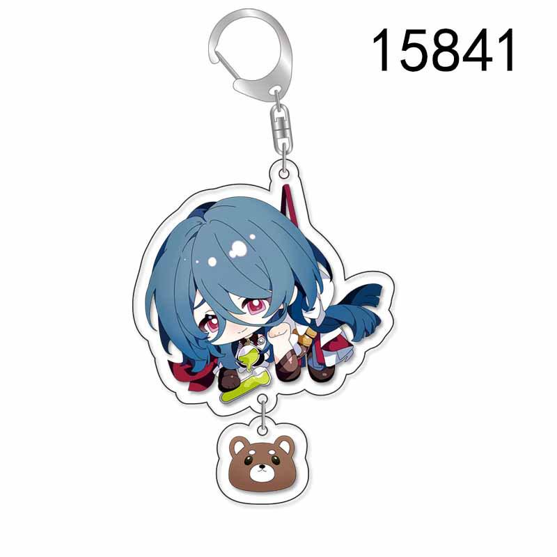 Honkai: Star Rail Acrylic Keychain - Asta, Herta, Hook, Serval, Welt, Sampo, Tingyun In Stock