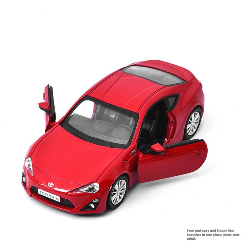 1/36 Toyota GT 86 Legering Sportsbil Modell Støpt Metall Bane Racingbil Kjøretøyer Modell Simulering Miniatyr Skala Leker for Barn Gave