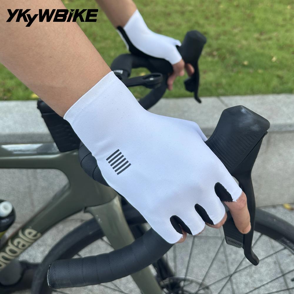 YKYWBIKE Cycling Gloves Men Women Half Finger Outdoors Sports Gloves Summer Road Bike Riding XRD Padding Bicycle Gloves 6