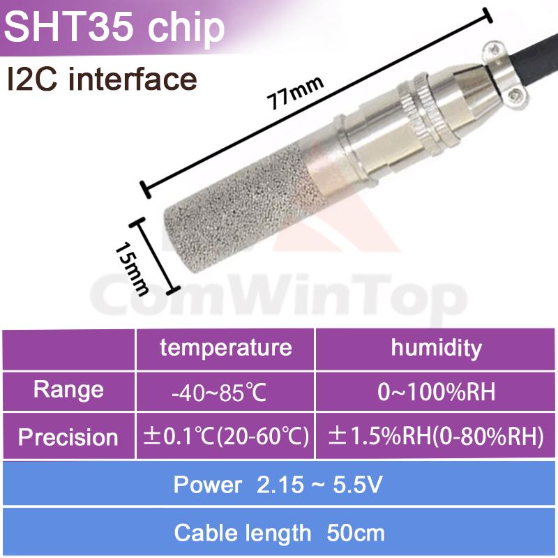 SHT20 SHT30 SHTC3 SHT35 I2C Temperature Humidity Sensor Probe 2