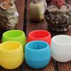 Mini Round Resin Flower Pot Solid Color Succulent Planter For Home Office Decor Desktop Garden Planters For Cactus Small