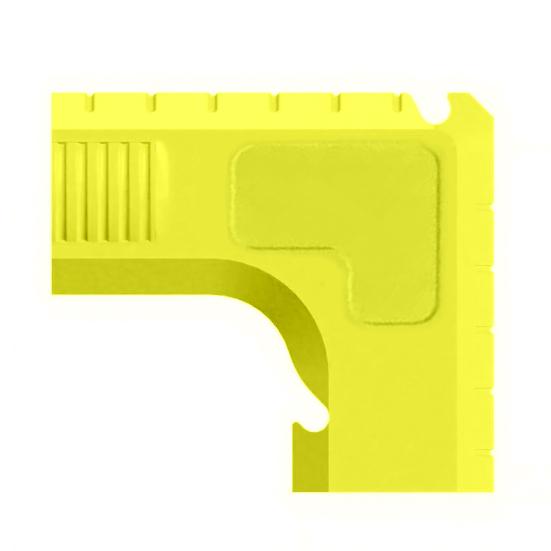 Dust Extraction Adapter Snap-On with Hook 2.5 Inch Dust Port Dust Collector Connector жёлтый