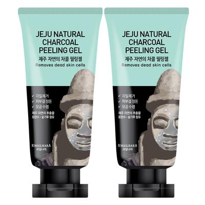 Jeju Natural Charcoal Peeling Gel 120g X 2