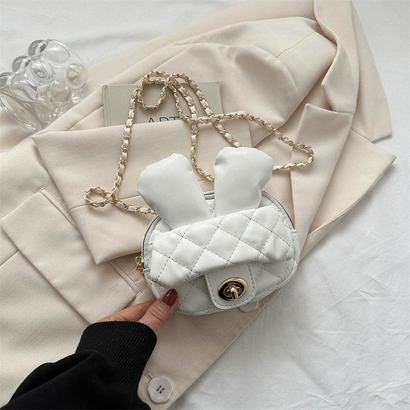 Rhombus embroidery thread fashion bag women's 2025 new Korean version solid color temperament small fragrant style niche design mini change bag